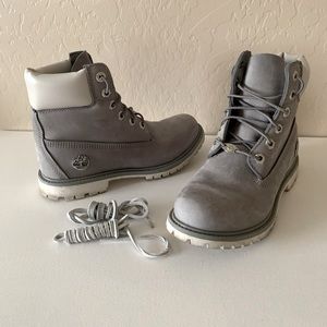 Women’s Light Grey Waterproof Timberlands